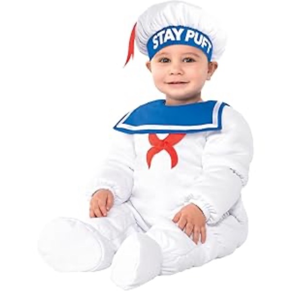 Stay Puft Marshmallow Man Baby Costume - Picture 1 of 5